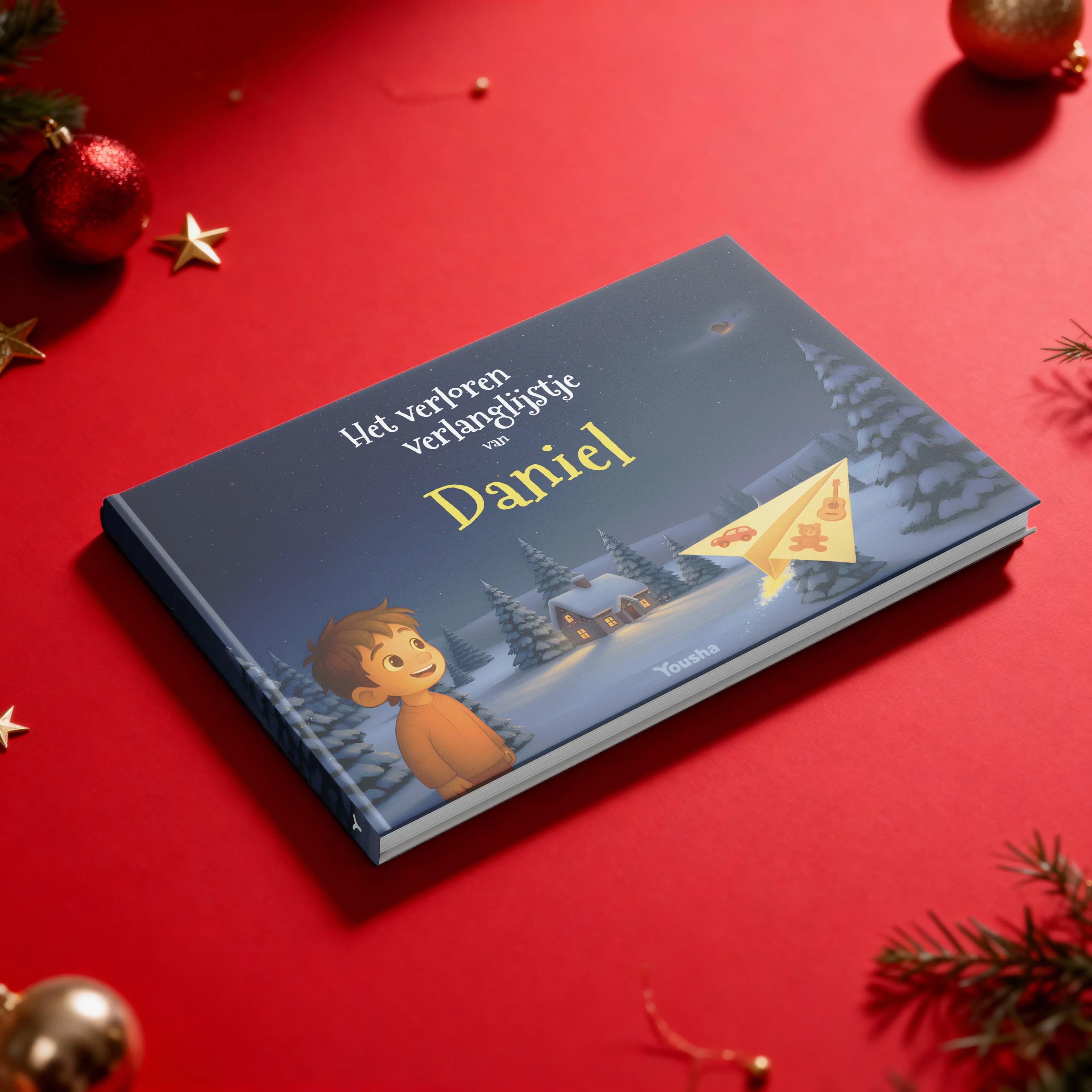 Yousha Christmas Personalised Book Front