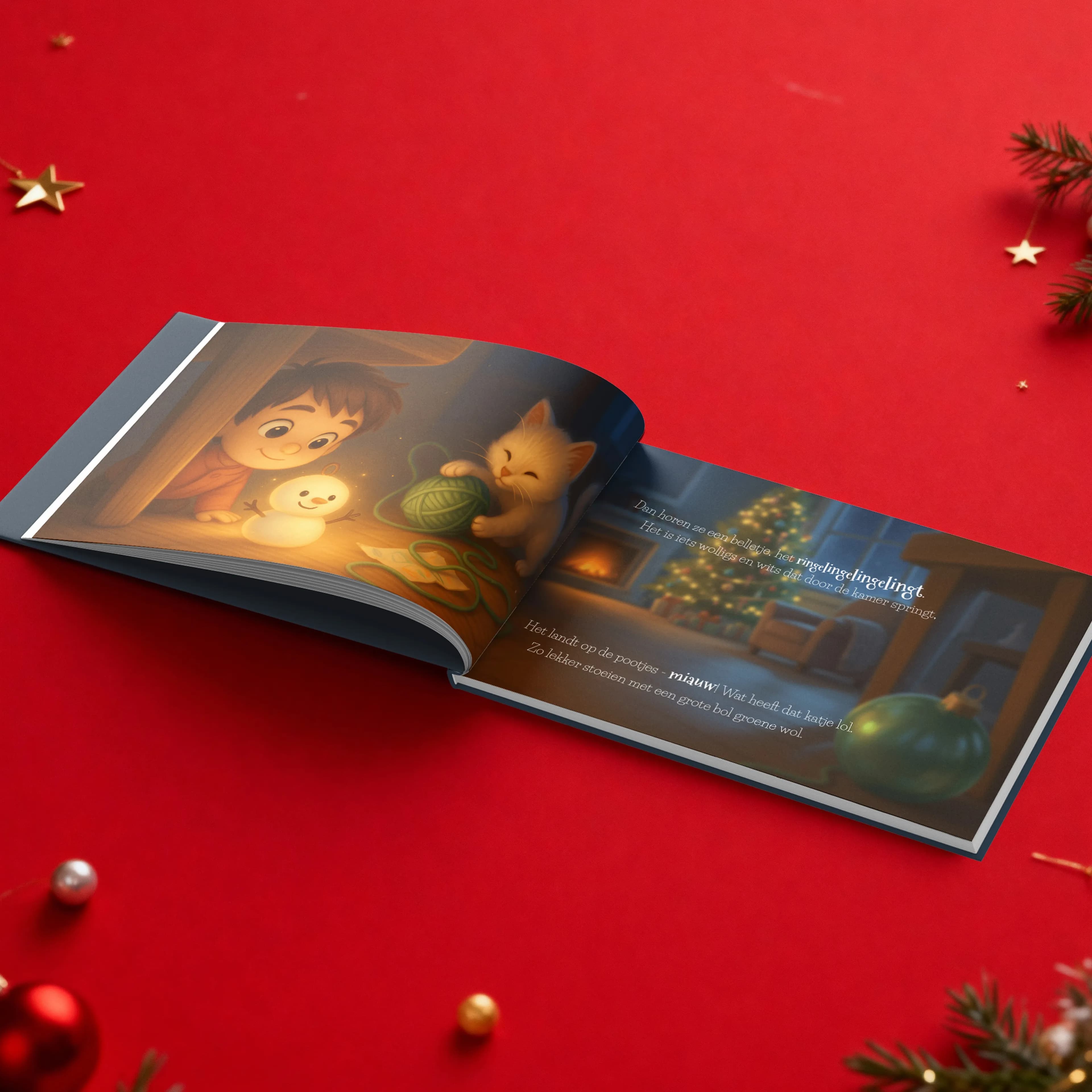 Yousha Christmas Personalised Book Open