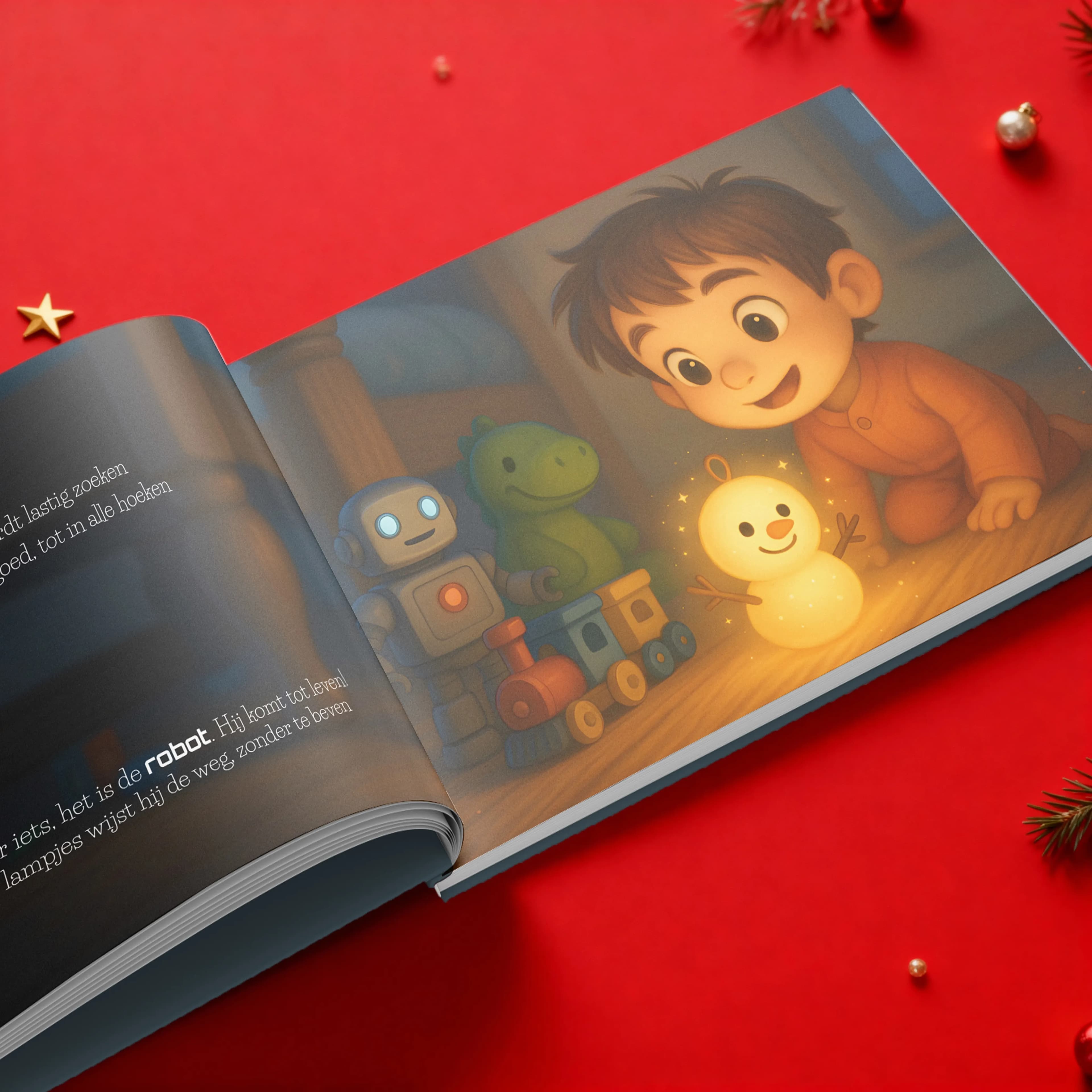 Yousha Christmas Personalised Book Close-Up