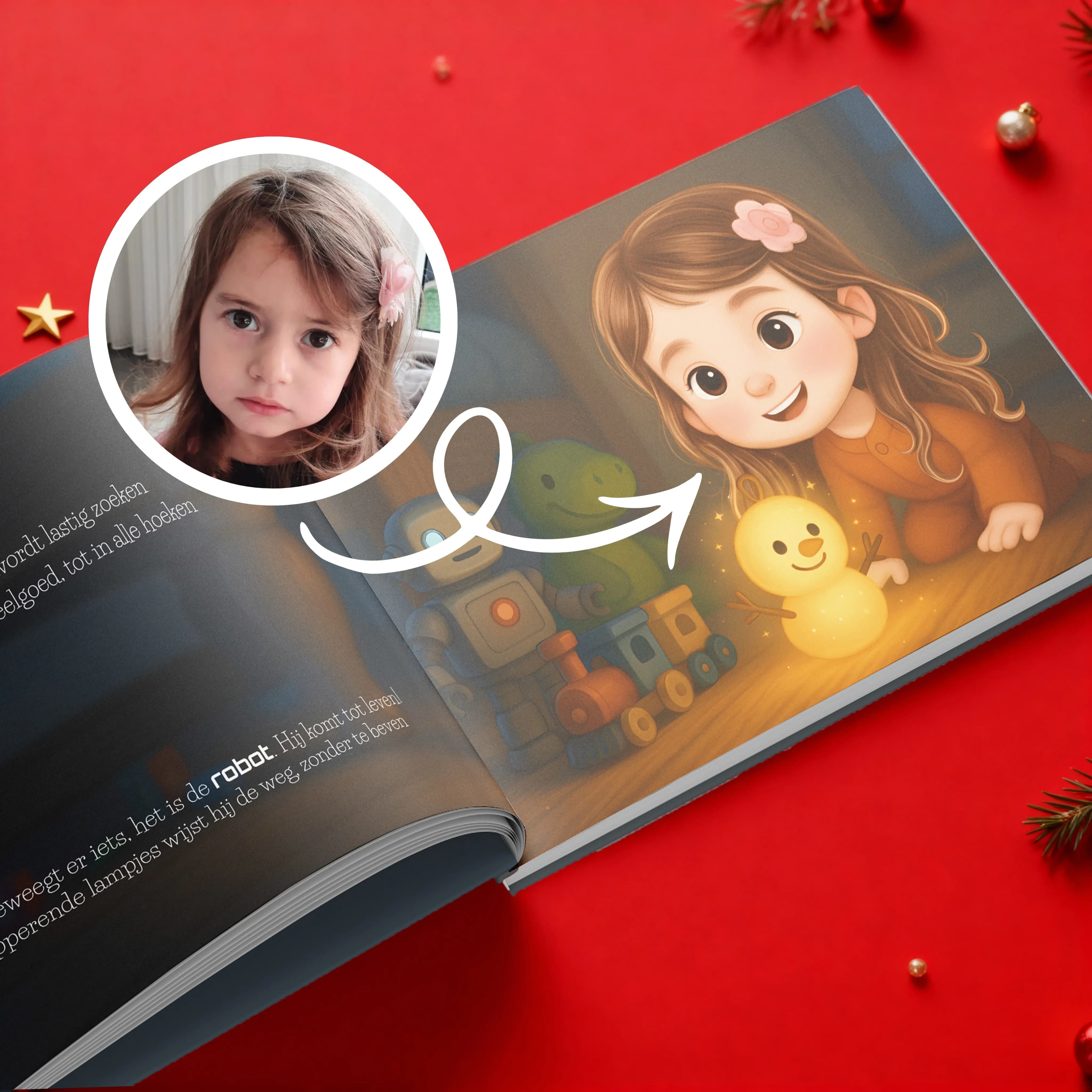 Yousha Christmas Personalised Book Rose